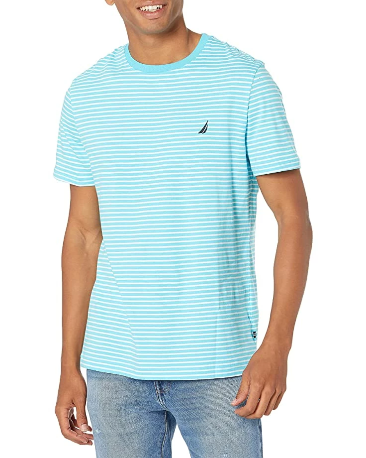 Nautica Men's Striped Crewneck T-Shirt | Shirts & Tops 1 Nautica Men's Striped Crewneck T-Shirt | Shirts & Tops