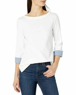 Nautica Women's Boatneck 3/4 Sleeve 100% Cotton Shirt | Shirts & Tops 14 Nautica Women's Boatneck 3/4 Sleeve 100% Cotton Shirt | Shirts & Tops -Nautica sales 2022 81UkHQL wRL. AC SR736920