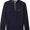 Nautica Men's Polar Fleece 1/4 Zip Back Neck Logo Sweatshirt | Hoodies & Sweatshirts