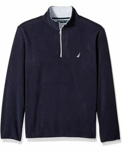 Nautica Men's Polar Fleece 1/4 Zip Back Neck Logo Sweatshirt | Hoodies & Sweatshirts