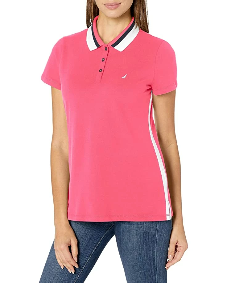 Nautica Women's Stretch Cotton Polo Shirt | Shirts & Tops 1 Nautica Women's Stretch Cotton Polo Shirt | Shirts & Tops