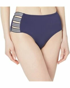 Nautica Women's Standard High Waist Elastic Side Bottom | Swimwear
