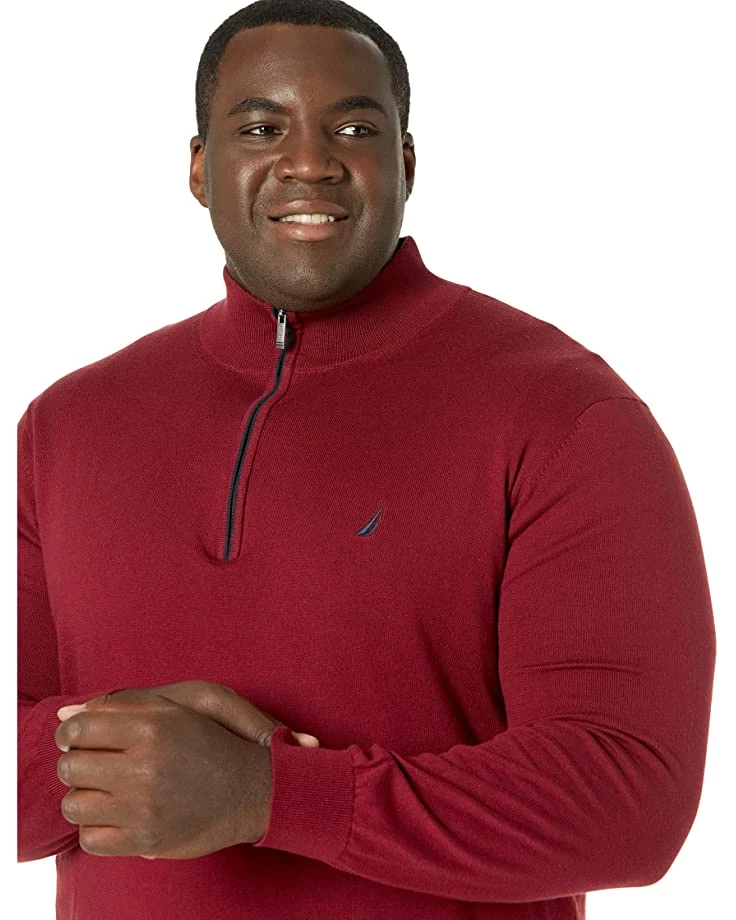 Nautica Big & Tall Big & Tall Navtech 1/4 Zip Sweater | Sweaters 3 Nautica Big & Tall Big & Tall Navtech 1/4 Zip Sweater | Sweaters - Image 3