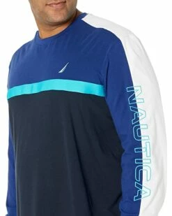 Nautica Big & Tall Big & Tall Color-Block Logo Long Sleeve T-Shirt | Shirts & Tops -Nautica sales 2022 81acCz3ItL. AC SR736920