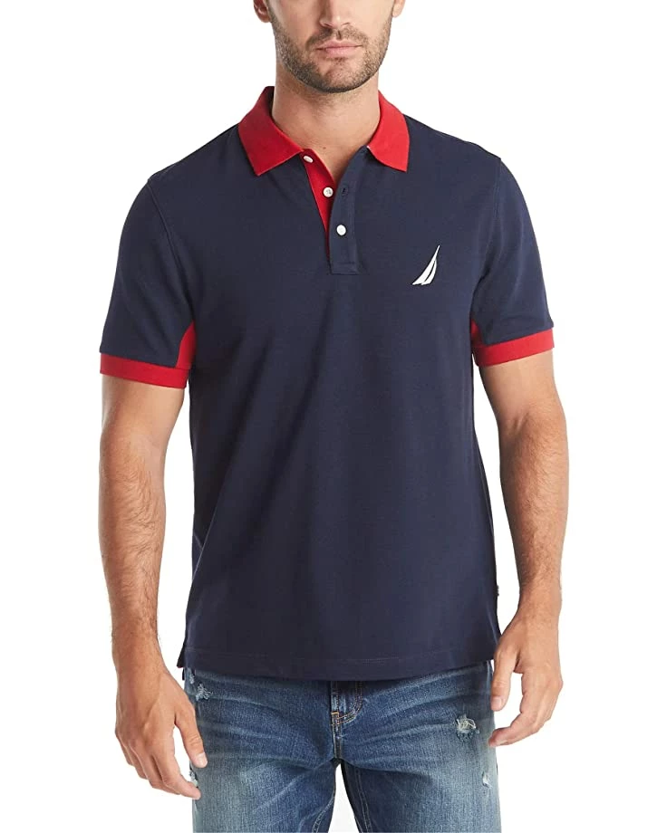 Nautica Men's Classic Fit Short Sleeve Performance Pique Polo Shirt | Shirts & Tops 7 Nautica Men's Classic Fit Short Sleeve Performance Pique Polo Shirt | Shirts & Tops - Image 7