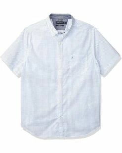Nautica Men's Classic Fit Windowpane Shirt | Shirts & Tops