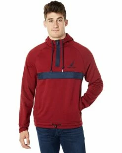 Nautica Logo 1/4 Zip Hoodie | Hoodies & Sweatshirts