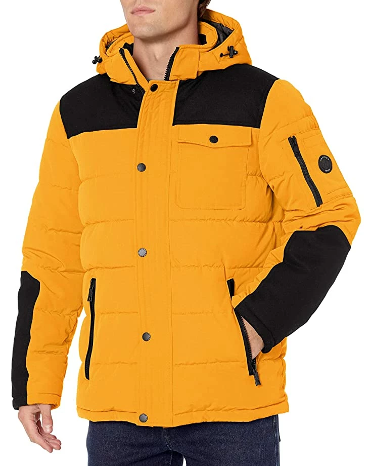 Nautica Men's Quilted Parka Jacket With Removable Faux Fur Hood | Coats & Outerwear 6 Nautica Men's Quilted Parka Jacket With Removable Faux Fur Hood | Coats & Outerwear - Image 6