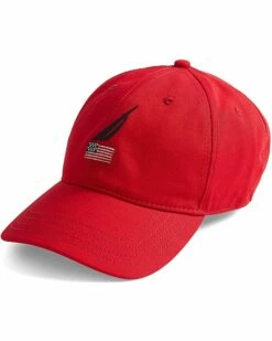 Nautica Men's American Flag Logo 6 Panel Baseball Cap | Hats