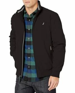 Nautica Men's Zip Up Bomber Jacket, Water and Wind Resistant | Coats & Outerwear
