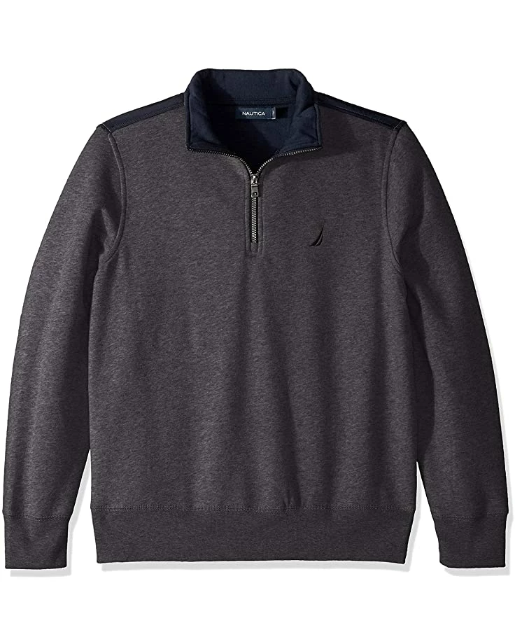 Nautica Men's 1/4 Zip Pieced Fleece Sweatshirt | Hoodies & Sweatshirts 1 Nautica Men's 1/4 Zip Pieced Fleece Sweatshirt | Hoodies & Sweatshirts