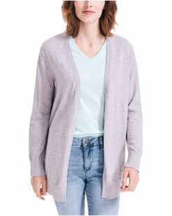 Nautica Women's Soft Open Front Long Cardigan | Sweaters