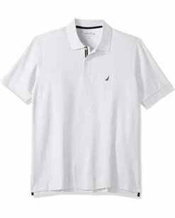 Nautica Men's Big and Tall Classic Fit Short Sleeve Solid Performance Deck Polo Shirt | Shirts & Tops