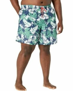 Nautica Big & Tall Big & Tall Sustainably Crafted 8" Tropical Print Swim Shorts | Swimwear