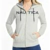 Nautica Women's Go-to Signature Cotton Full-Zip Logo Hoodie | Hoodies & Sweatshirts