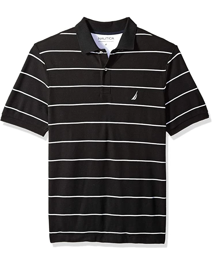 Nautica Men's Classic Short Sleeve Striped Polo Shirt | Shirts & Tops 5 Nautica Men's Classic Short Sleeve Striped Polo Shirt | Shirts & Tops - Image 5
