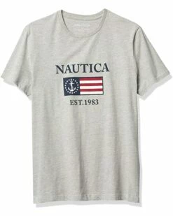 Nautica Men's 100% Cotton with Logo Graphic-tee-Shirt | Shirts & Tops -Nautica sales 2022 81ry7uYAjKL. AC SR736920