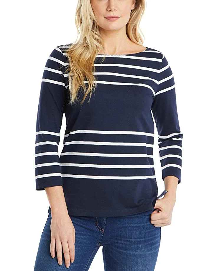 Nautica Women's Boatneck 3/4 Sleeve 100% Cotton Shirt | Shirts & Tops 10 Nautica Women's Boatneck 3/4 Sleeve 100% Cotton Shirt | Shirts & Tops - Image 10