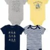 Nautica Baby-boys 4 Pieces Pack Bodysuits | Baby One Pieces