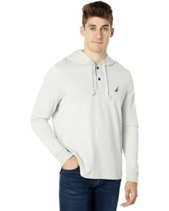Nautica Partial-Button Hooded T-Shirt | Hoodies & Sweatshirts
