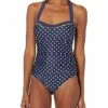 Nautica Women's Standard Bandeau Halter One Piece | Swimwear