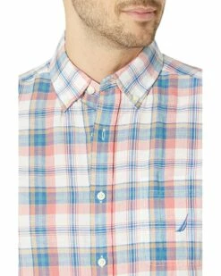 Nautica Classic Fit Plaid Linen Shirt | Shirts & Tops -Nautica sales 2022 910ZATyXeTL. AC SR736920