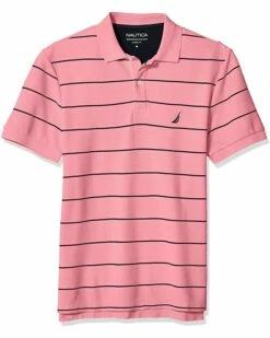 Nautica Men's Classic Short Sleeve Striped Polo T-Shirt | Shirts & Tops