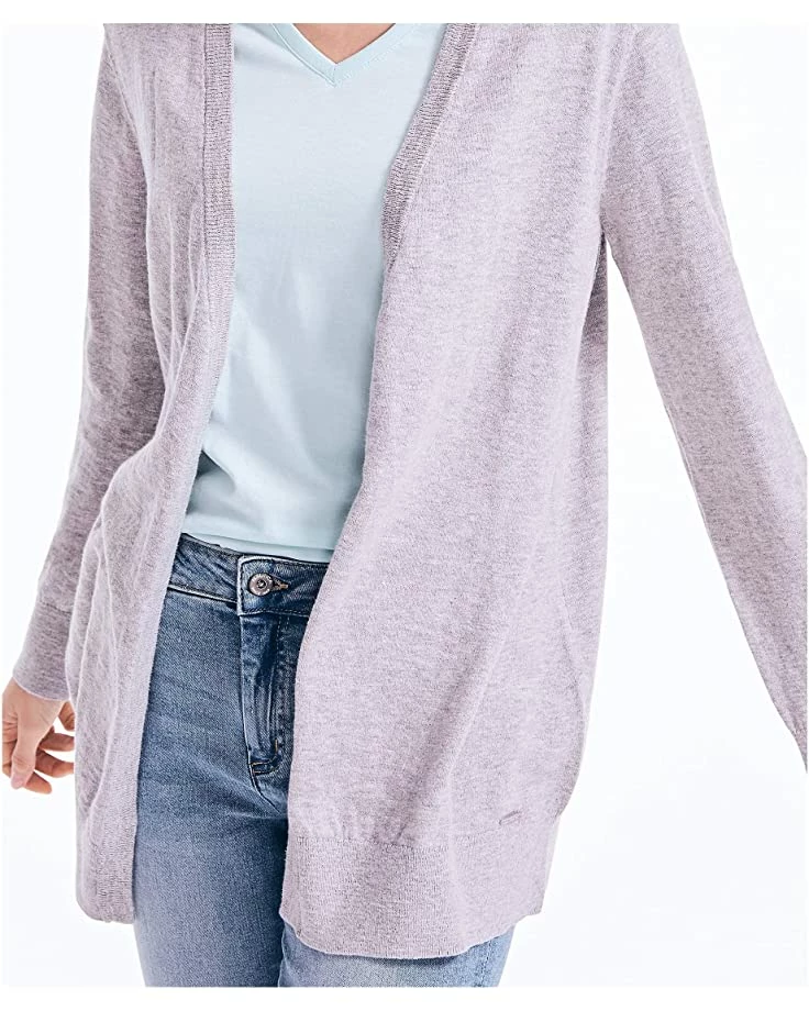 Nautica Women's Soft Open Front Long Cardigan | Sweaters 2 Nautica Women's Soft Open Front Long Cardigan | Sweaters - Image 2