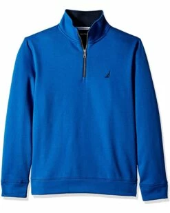Nautica Men's Solid 1/4 Zip Fleece Sweatshirt | Hoodies & Sweatshirts