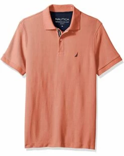 Nautica Men's Short Sleeve Slim Fit Solid Deck Polo | Shirts & Tops