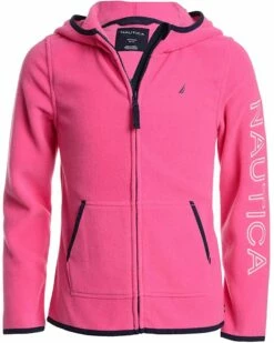Nautica Girls' Little Polar Fleece Zip-up Hooded Jacket | Coats & Outerwear -Nautica sales 2022 91gY2ST07uL. AC SR736920