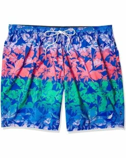 Nautica Men's Big & Tall 8" Tropical Print Swim Shorts | Swimwear