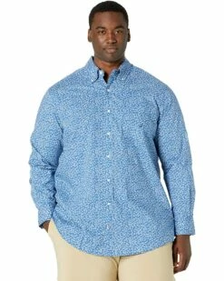 Nautica Big & Tall Big & Tall Classic Fit Floral Print Shirt | Shirts & Tops