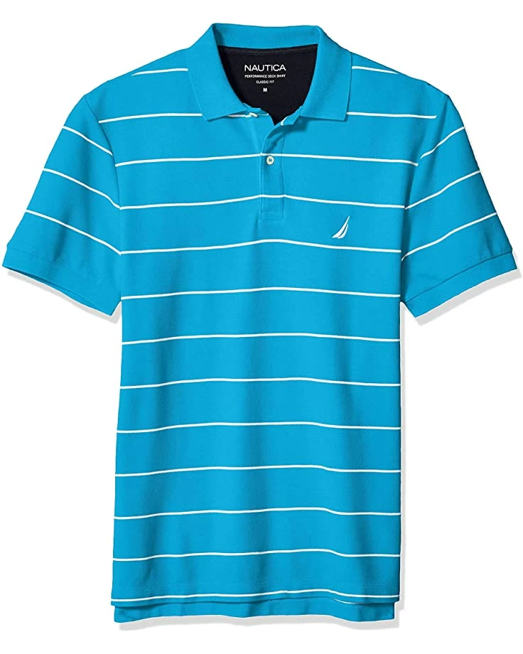 Nautica Men's Classic Short Sleeve Striped Polo T-Shirt | Shirts & Tops 5 Nautica Men's Classic Short Sleeve Striped Polo T-Shirt | Shirts & Tops - Image 5